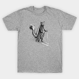 Skiing Skunk T-Shirt